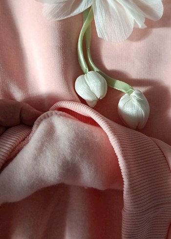 Laleli Bol Kesim Kız Eşofman Takımı - Görsel 2