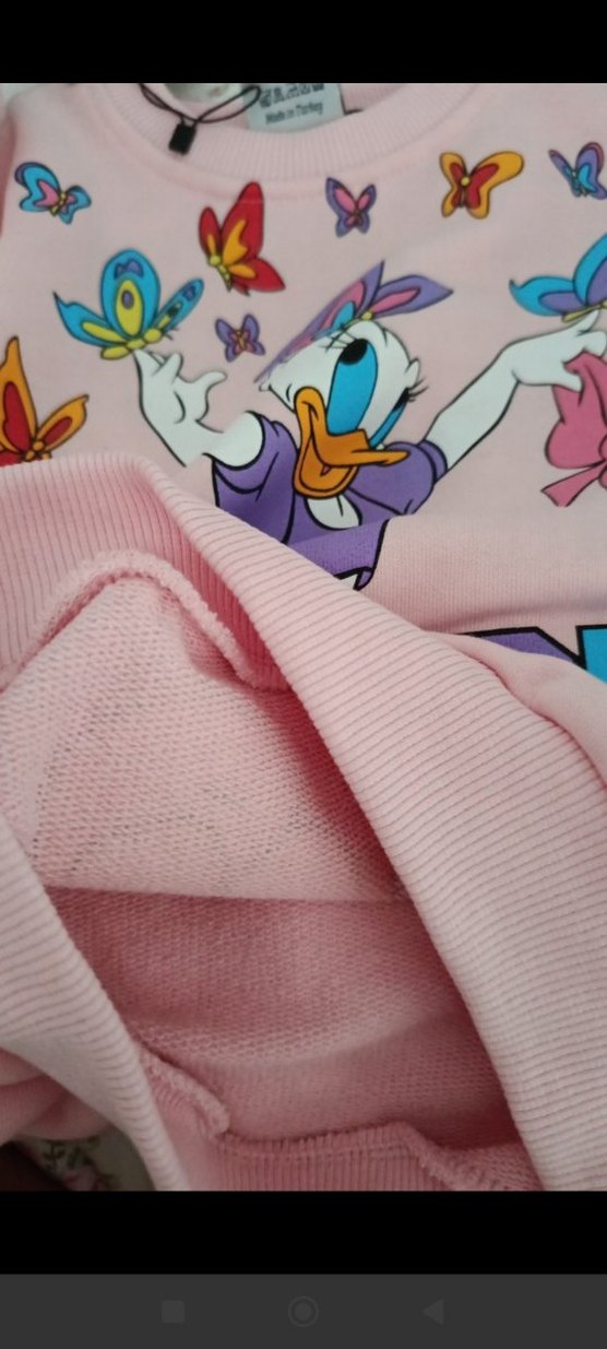 Pembe Baskılı Kız Çocuk Eşofman Takımı - Görsel 2