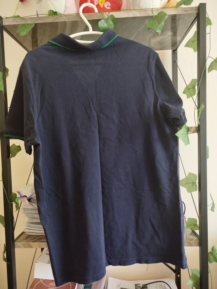 Düğmeli Koyu Yeşil Erkek Polo Tişört - Görsel 3