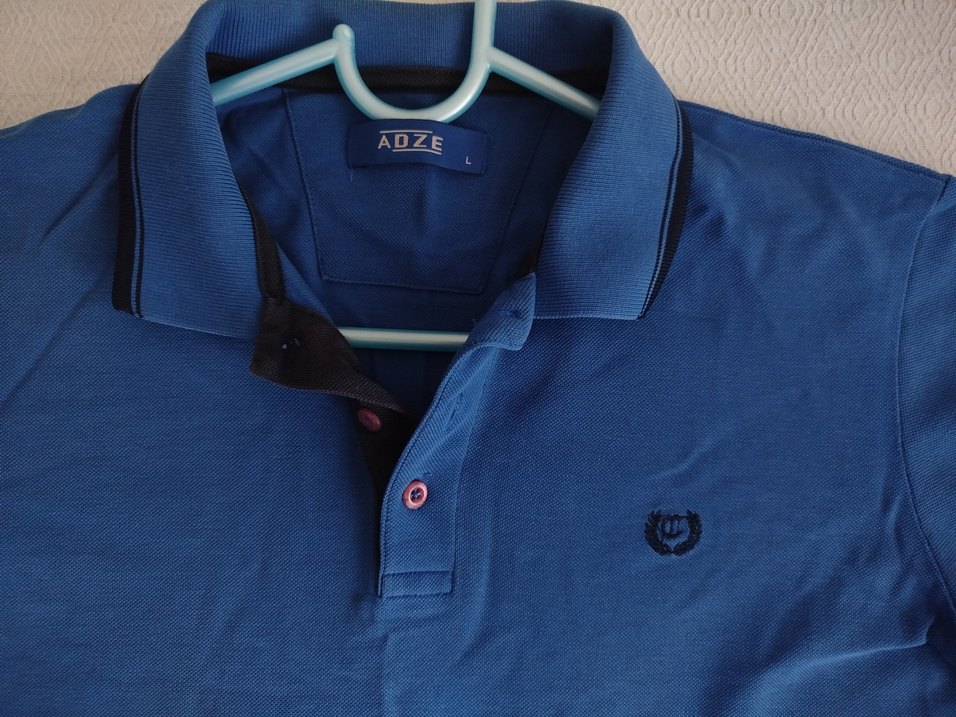 Erkek Mavi Polo Tişört - Görsel 2