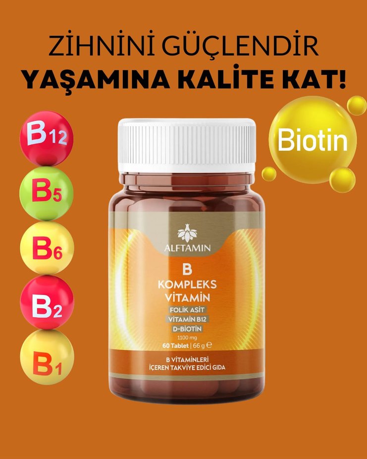 Alftamin B Kompleks Vitamin Takviyesi - Görsel 2