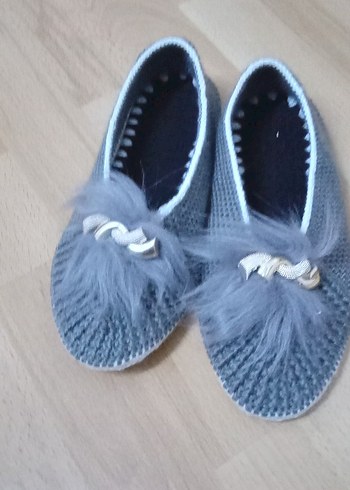 Renkli Örgü Kadın Ev ayakkabısı - Görsel 9