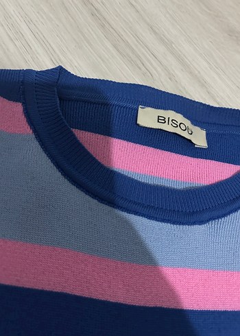 m Beden Çizgili Triko Mini Kolsuz Üst
