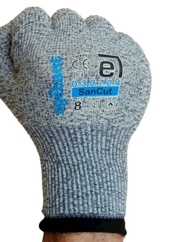 Gri SanCut Kesilmeye Dayanıklı Erkek Eldiven