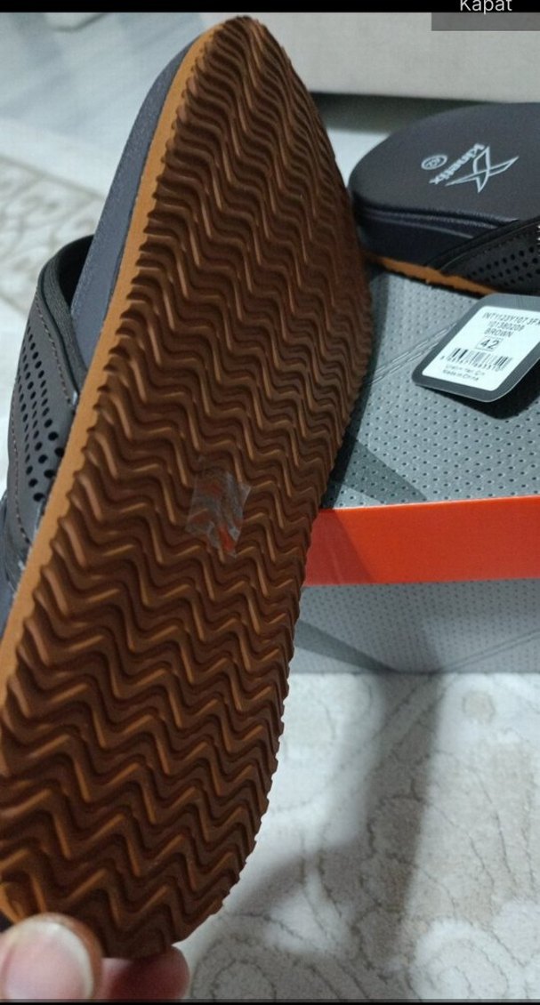 Erkek Spor Sandalet Kayışlı Kahverengi - Görsel 2