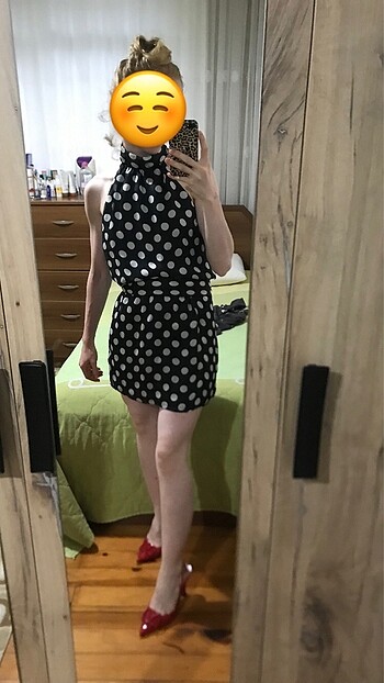 xs Beden çeşitli Renk Zara puantiyeli elbise