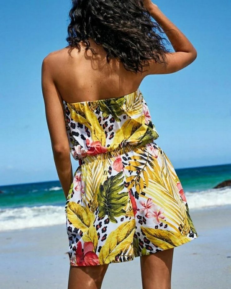 Next Straplez Şortlu Tulum - Görsel 3