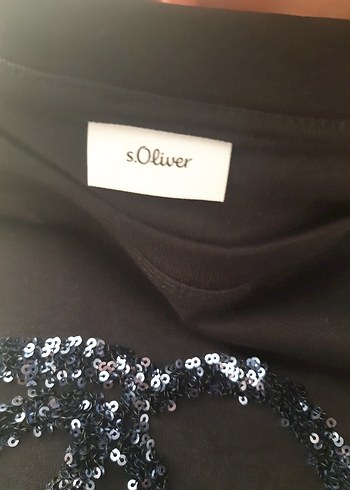 xs Beden S.Oliver pul payet tshirt