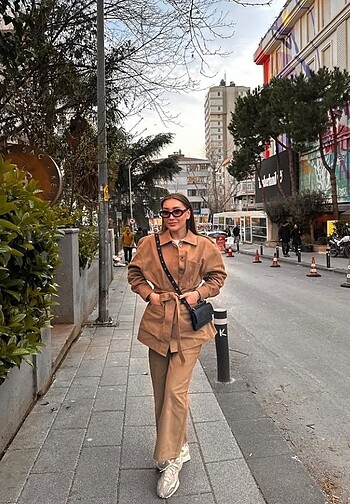 Gabardin takım elbise