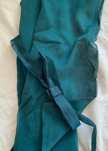 Uzun Siyah Kadın Elbise, Yüksek Yakalı, Dökümlü - Görsel 3