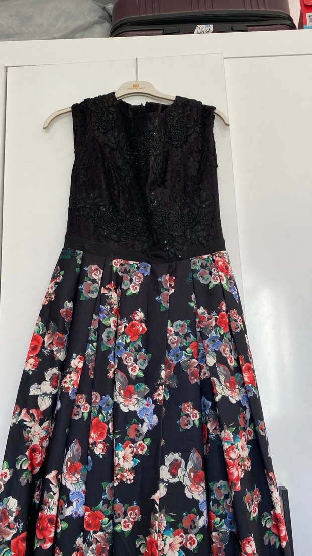 Çiçek Desenli Uzun Hamile Eteği - Görsel 3