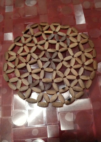 Bohem Tarzda Ahşap Dekoratif Tabak Altlığı - Görsel 2