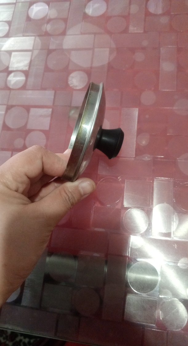 Metal Tencere Kapağı Siyah Saplı - Görsel 3