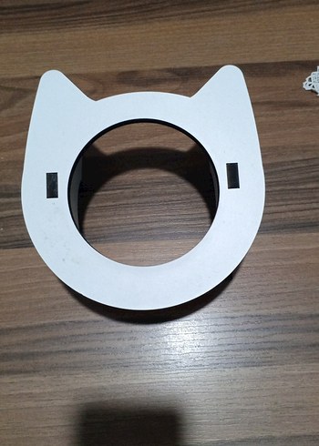 Beyaz Kedi Şekilli Mama Kabı