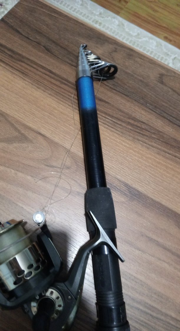 Siyah Gri Katlanabilir Balıkçılık Kamışı - Görsel 3