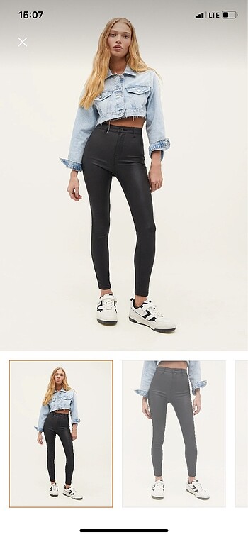 34 Beden Stradivarius mumlu pantolon