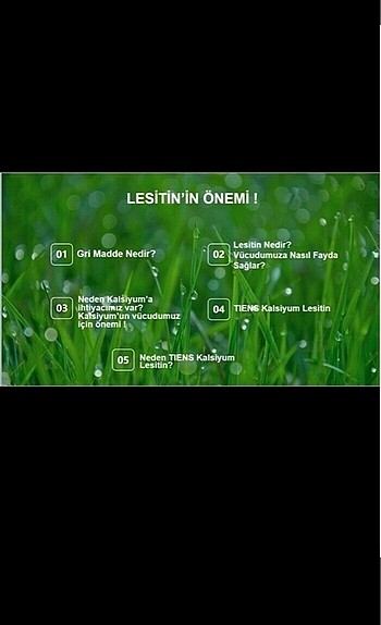 Diğer TIENS Nutrient Kalsiyum ve Lesitin Takviye Edici Gıda