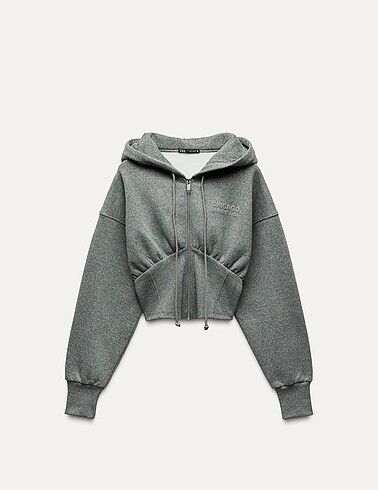 ZARA SIMLI CROP SWEATSHIRT