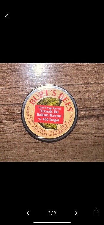 Beden Burts Bees Tirnak Eti bakim Kremi