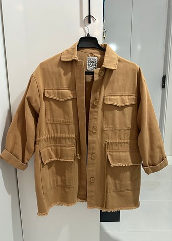 Camel Denim Ceket - Görsel 3