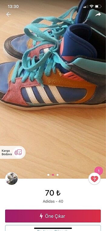 Adidas 40 numara spor ayakkabı