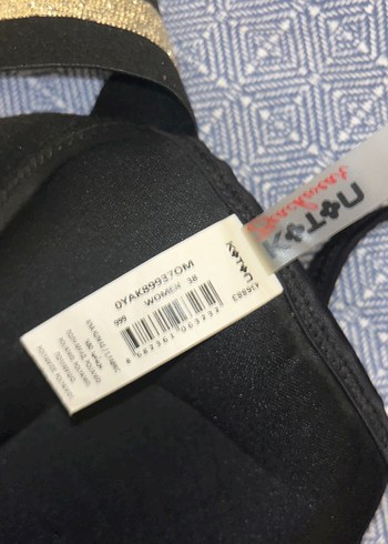 Siyah Parlak Detaylı Strappy Bikini Üstü - Görsel 4