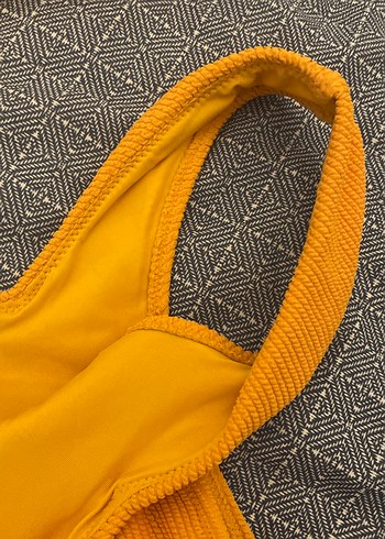 Turuncu tek Askılı Kadın Bikini Takımı - Görsel 3