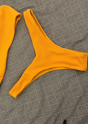 Turuncu tek Askılı Kadın Bikini Takımı - Görsel 2
