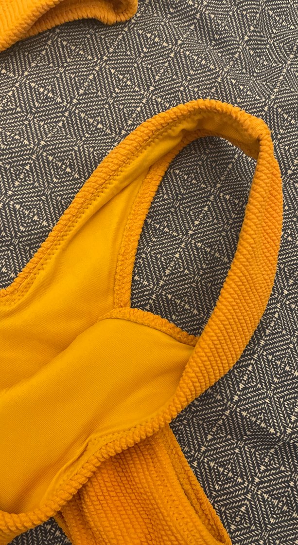 Turuncu tek Askılı Kadın Bikini Takımı - Görsel 3