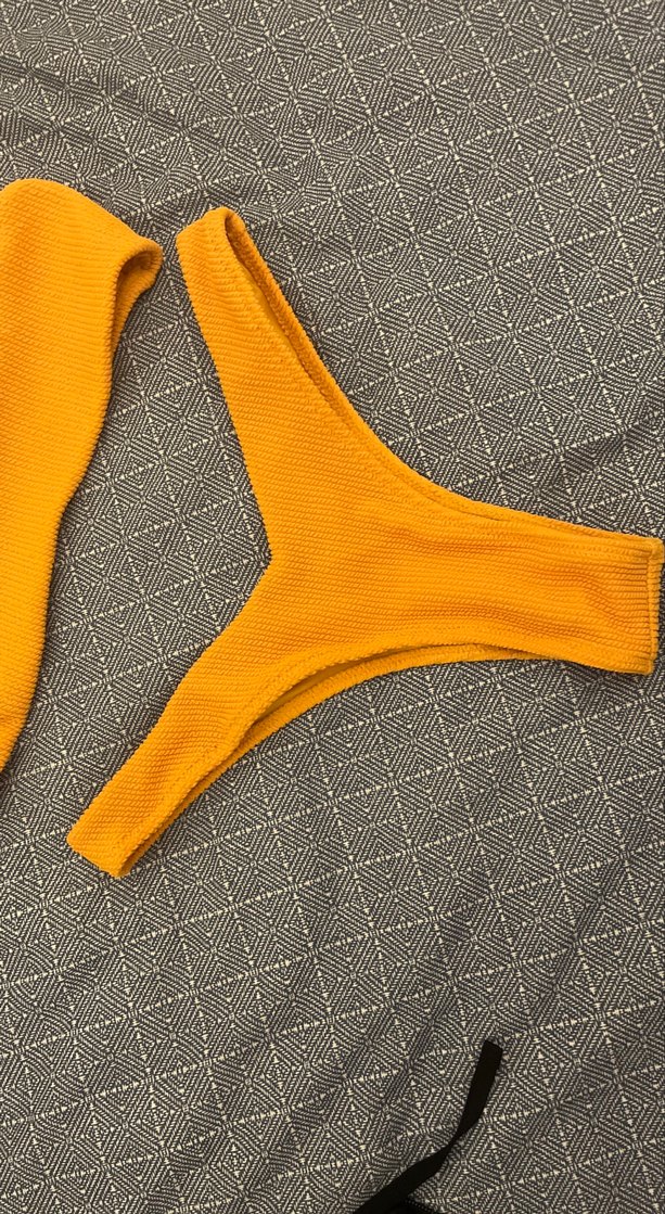 Turuncu tek Askılı Kadın Bikini Takımı - Görsel 2