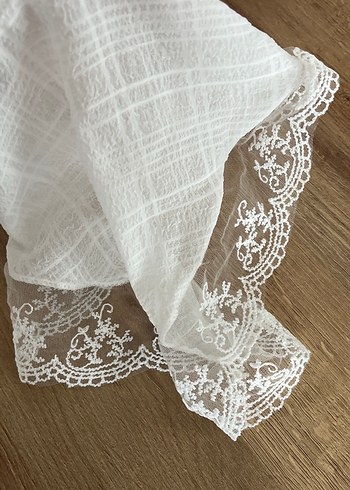 Dantel Detaylı Keten Bohem Saç Aksesuarı - Görsel 4