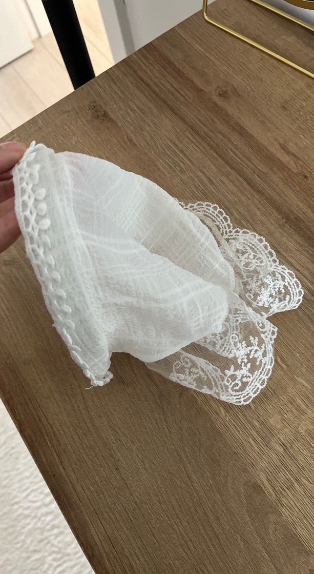 Dantel Detaylı Keten Bohem Saç Aksesuarı - Görsel 2