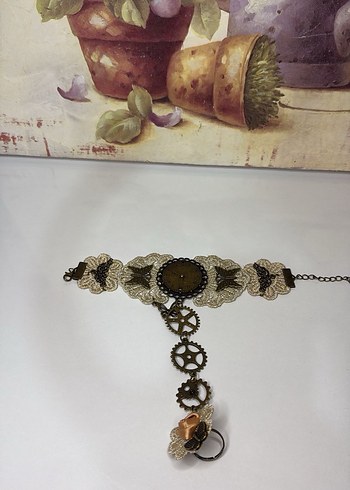  Beden Dantel Detaylı Vintage Bohem Bileklik