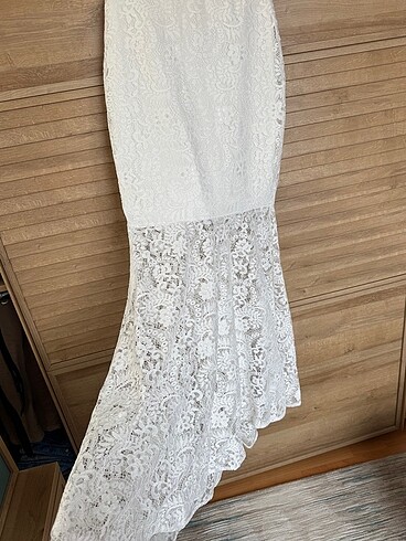 Beyaz nikah elbisesi - Görsel 4