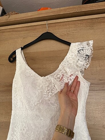 Beyaz nikah elbisesi - Görsel 5