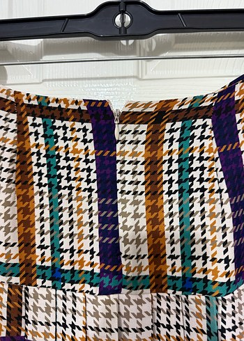 Çok Renkli Uzun Piliseli Etek - Görsel 5