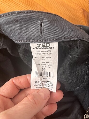 38 Beden TED koleji erkek pantolonu 38 beden