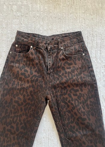 36 Beden çeşitli Renk Leopar jean
