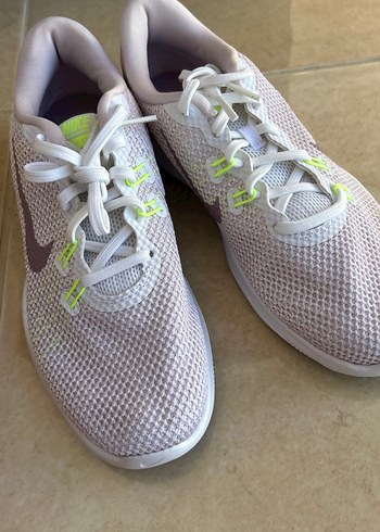 Beyaz Bağcıklı Kadın Nıke Spor Ayakkabı - Görsel 6