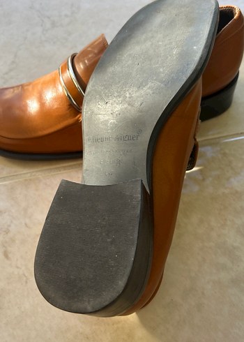 Bej Deri Kadın Klasik Topuklu Ayakkabı - Görsel 5