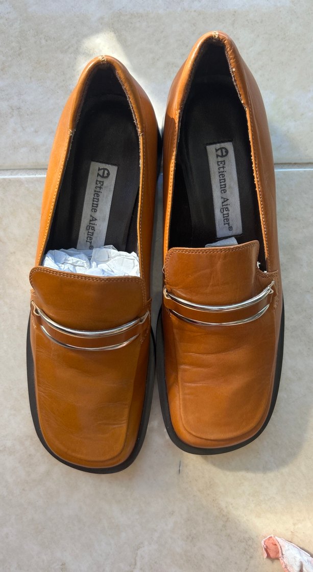 Bej Deri Kadın Klasik Topuklu Ayakkabı - Görsel 3