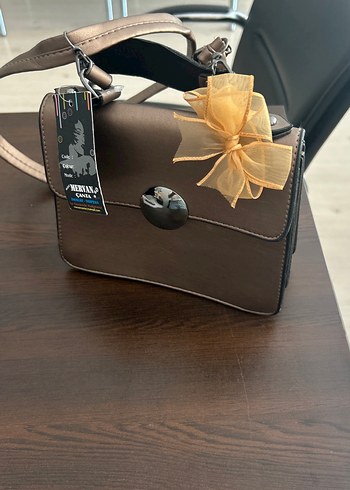 Bej Deri Tokalı Kadın Çanta - Görsel 5