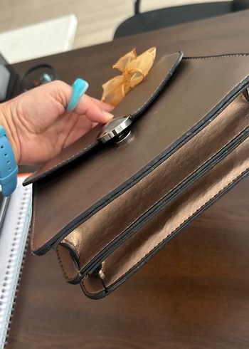 Bej Deri Tokalı Kadın Çanta - Görsel 7