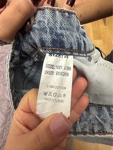 s Beden mavi Renk PAÇA DETAY JEAN