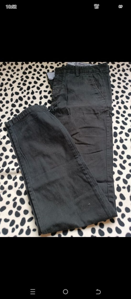 Fermuarlı Gri Erkek Denim Pantolon - Görsel 3