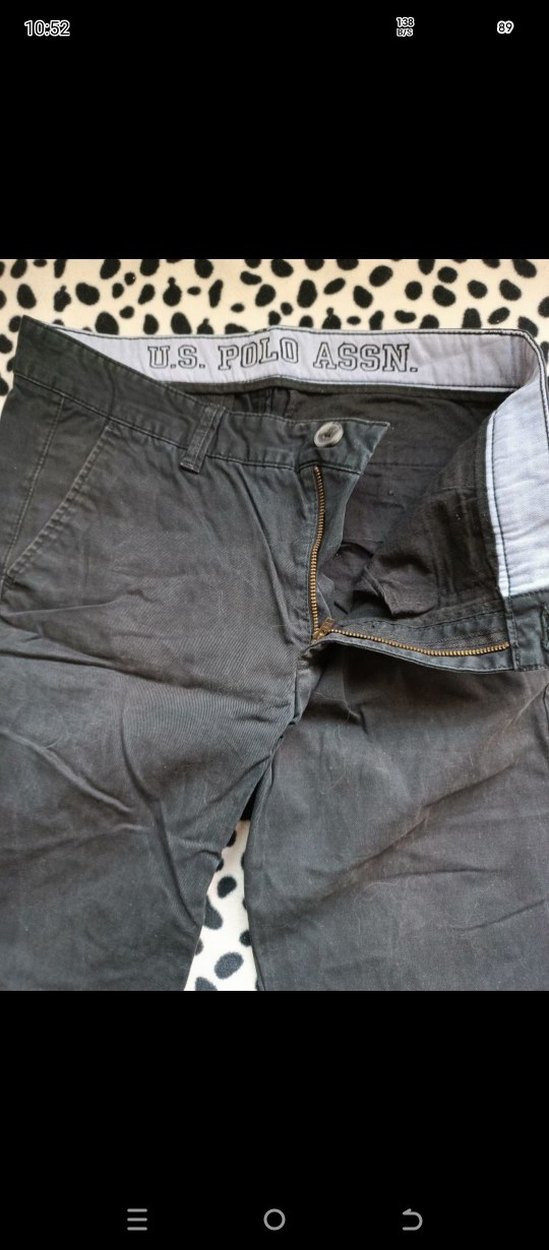 Fermuarlı Gri Erkek Denim Pantolon - Görsel 4