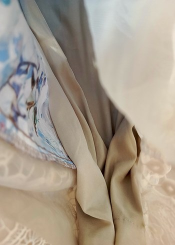 Bohem Uzun Kol Turkuaz Desenli Hamile Tunik - Görsel 16