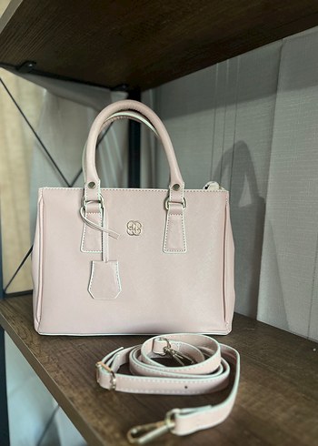 Açık pembe Deri Modern Klasik Kadın Çanta - Görsel 2