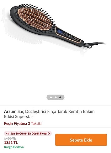 arzum düzleştirici tarak