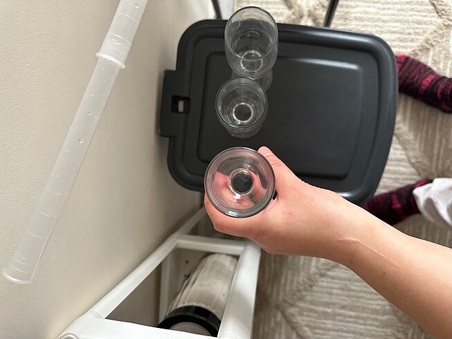  Beden beyaz Renk Lav 3 lü şarap bardağı